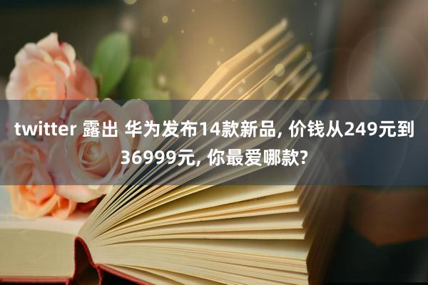 twitter 露出 华为发布14款新品， 价钱从249元到36999元， 你最爱哪款?