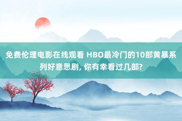 免费伦理电影在线观看 HBO最冷门的10部黄暴系列好意思剧， 你有幸看过几部?