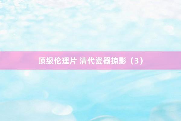 顶级伦理片 清代瓷器掠影（3）